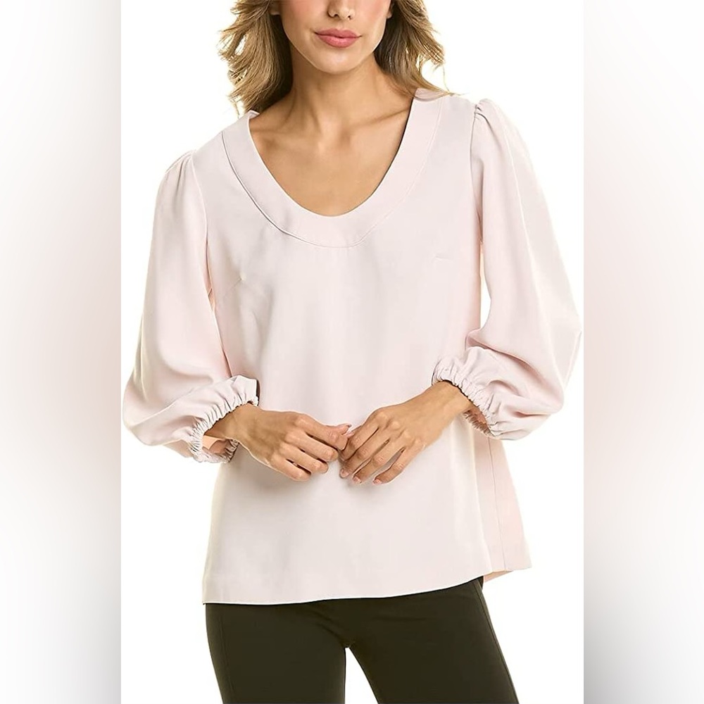 Trina Turk Scoop Balloon Sleeve Top